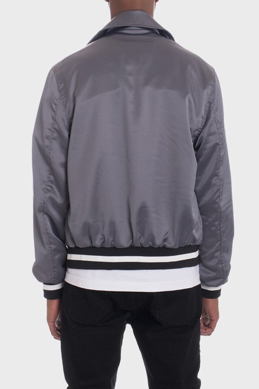 LUXURY Satin Bomber Jacket