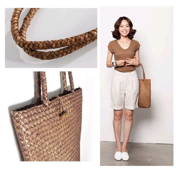 Straw Shopping Bag