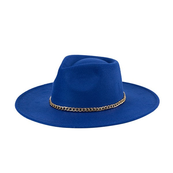 CHAIN BELT FEDORA HAT