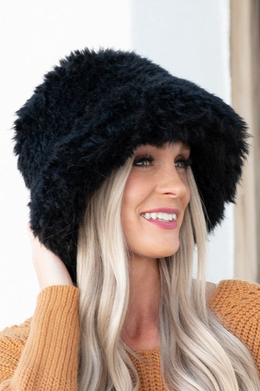 CC Faux Fur Bucket Hat