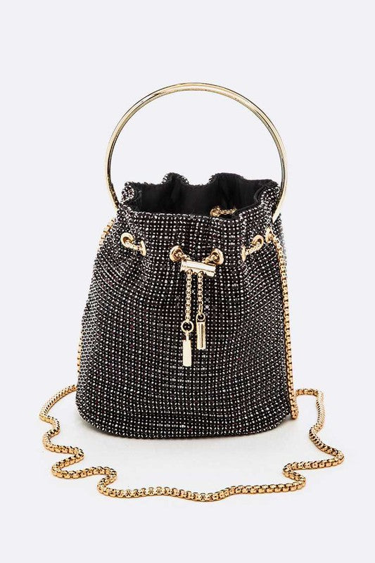 Oversize Rhinestone Iconic Bucket Bag