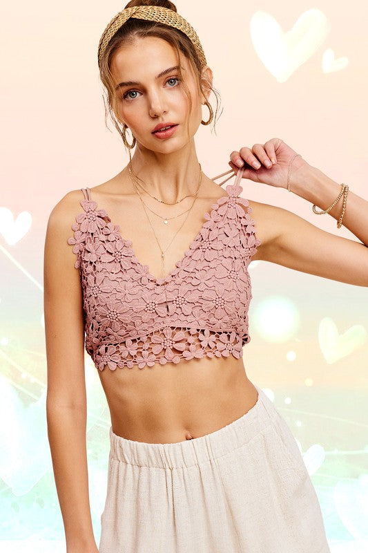 Crochet Lace Bralette Top