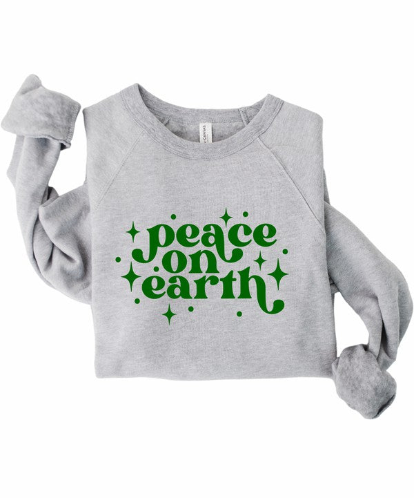 Peace on Earth Holiday Graphic Premium Crew