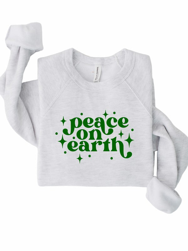 Peace on Earth Holiday Graphic Premium Crew