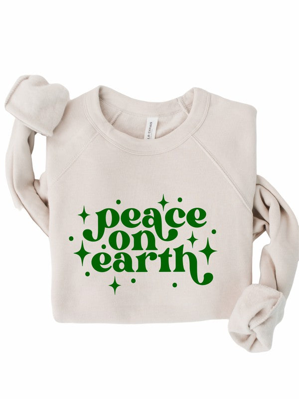 Peace on Earth Holiday Graphic Premium Crew