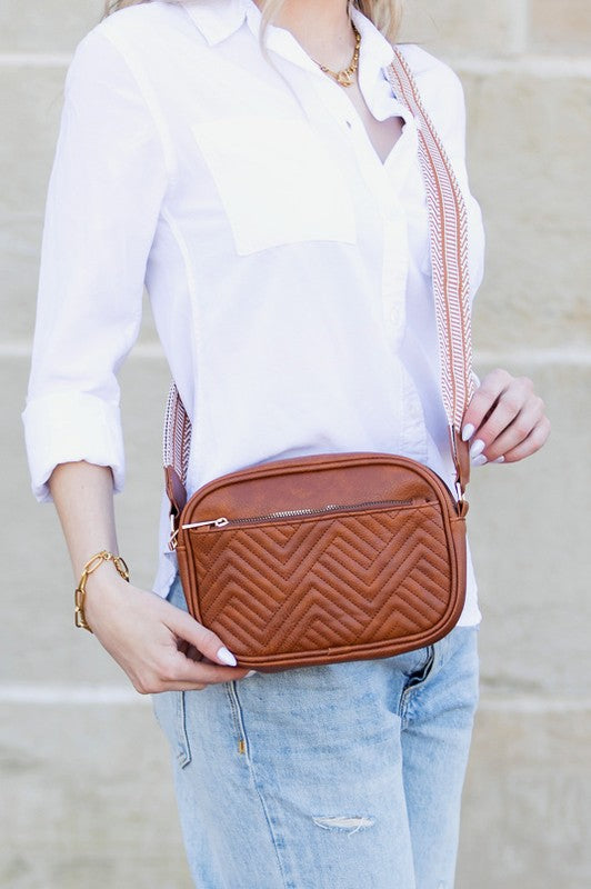 Everly Vegan Leather Camera Crossbody