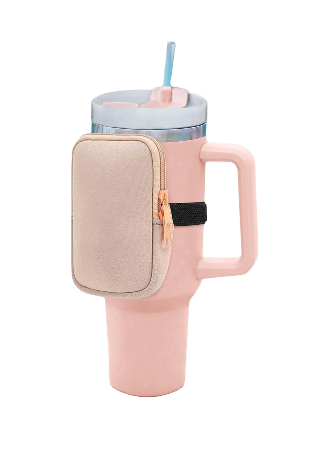 Pink 304 Stainless Steel Double Insulated Straw Tumbler Mug with Bag