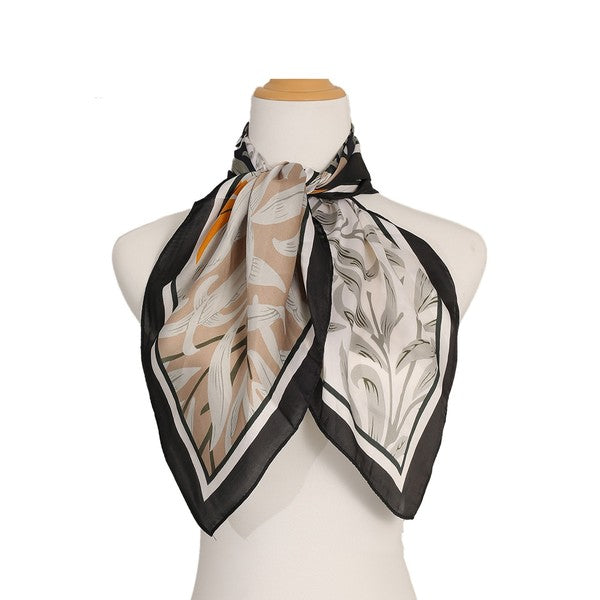 LEAF SHAPE PATTERN SCARF